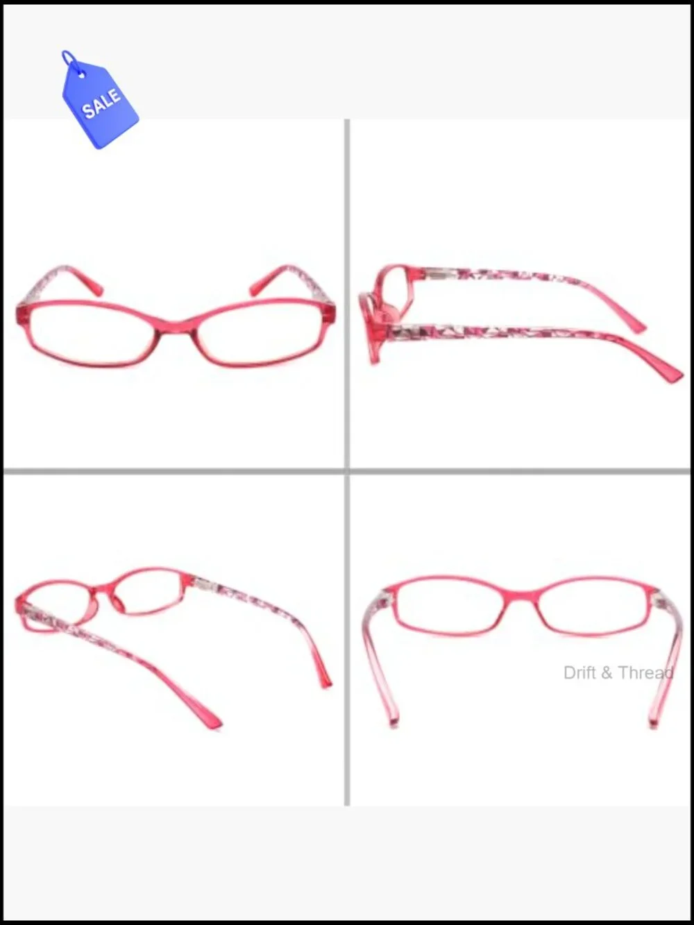 6 Pack Blue Light Blocking Reading Glasses Spring Hinge Readers for Women
